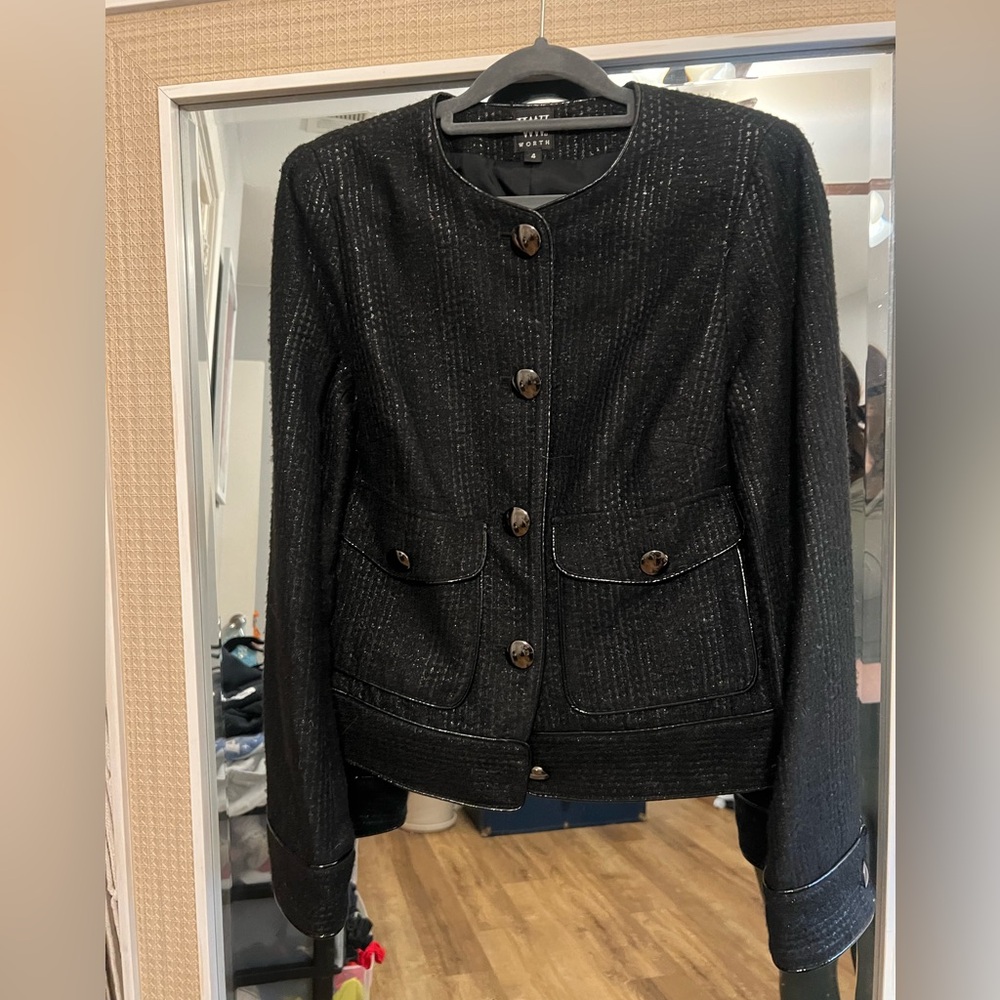 Elegant Black Women's Worth blazer jacket